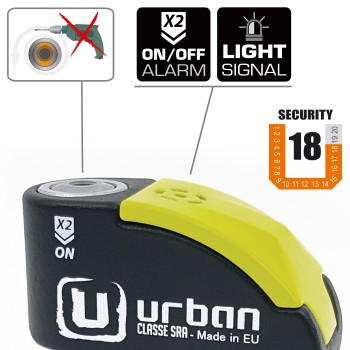 URBAN block disk alarm security UR10 SRA special scooter motorcycle