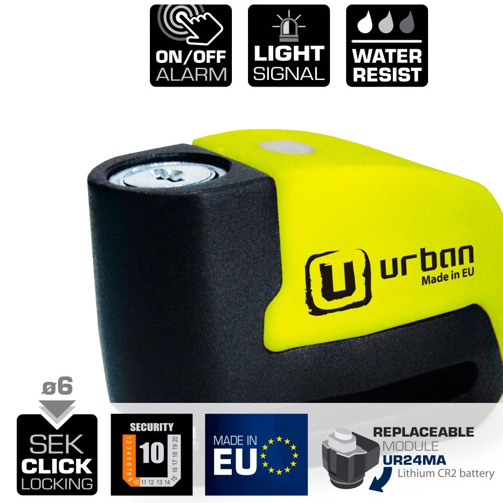 URBAN block disk alarm security UR6 motorcycle scooter