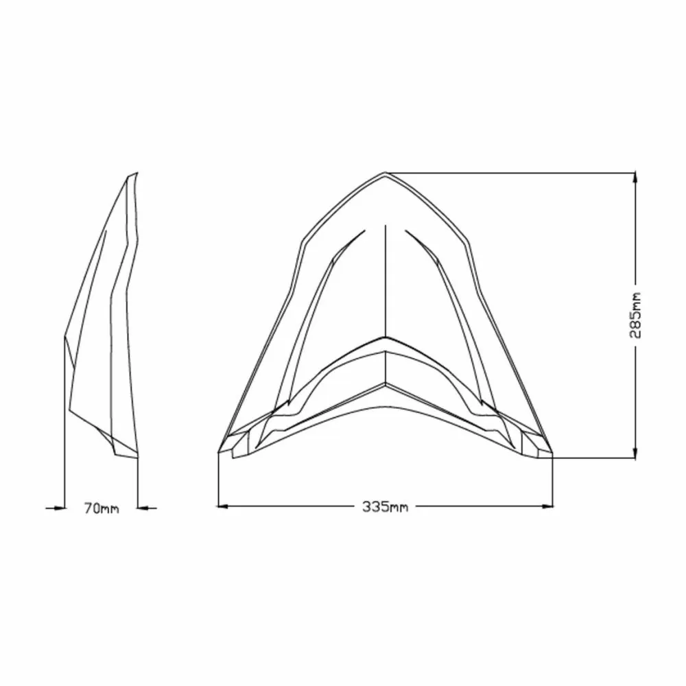 PUIG Extension de Garde Boue Avant YAMAHA TENERE 700 / RALLY EDITION / 2019 2025 - 3806