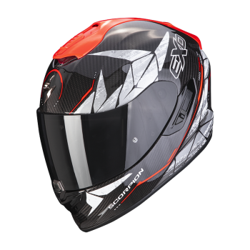 scorpion-casque-premium-integral-exo-1400-carbon-air-aranea-moto-scooter-rouge-fluo