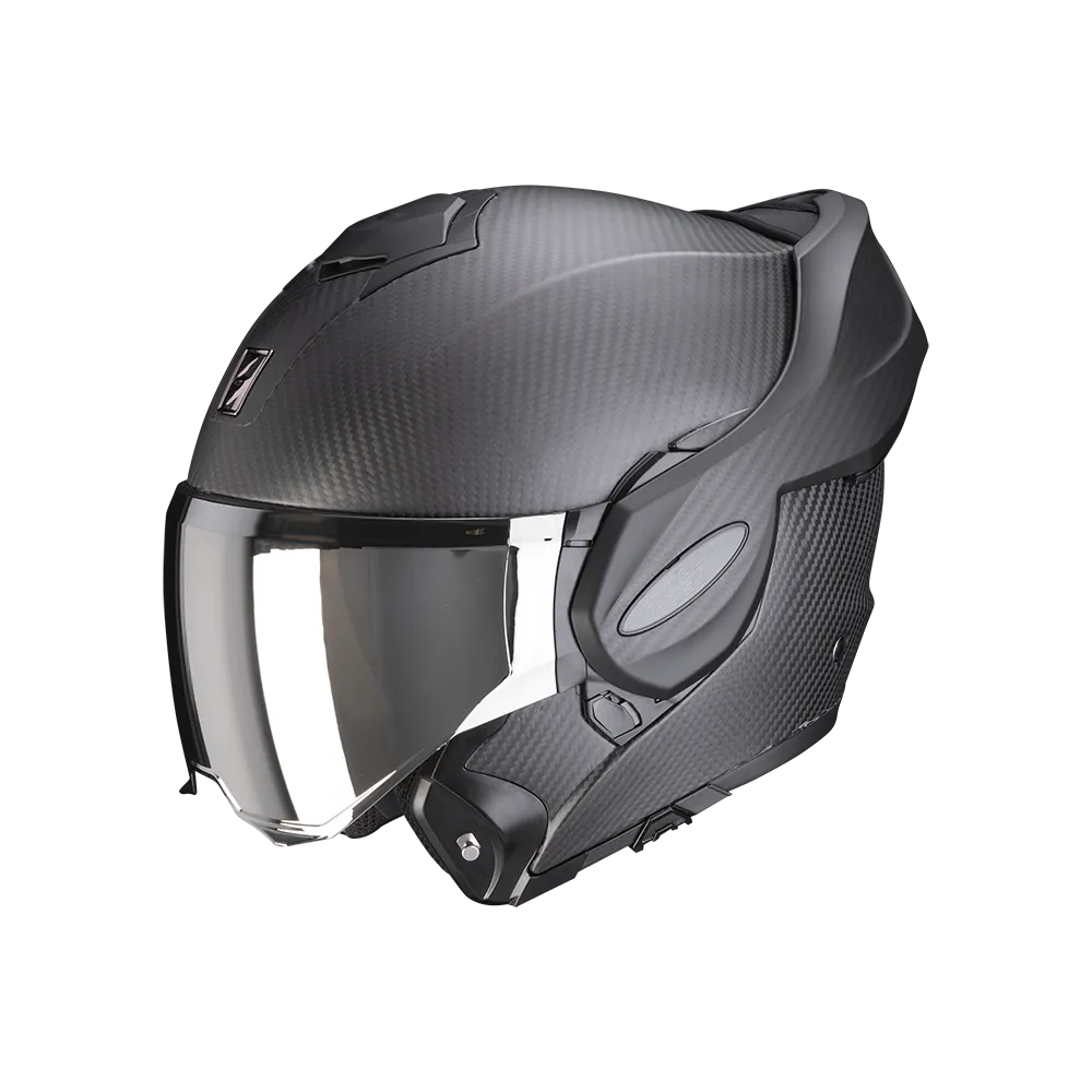 SCORPION casque modulaire EXO-TECH EVO CARBON SOLID moto scooter noir mat