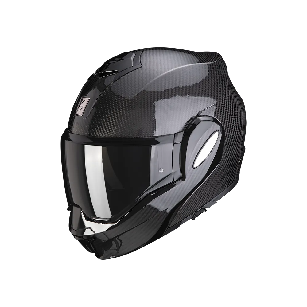 SCORPION casque modulaire EXO-TECH EVO CARBON SOLID moto scooter noir