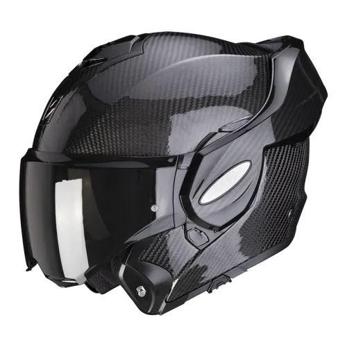 SCORPION modular helmet EXO-TECH EVO CARBON SOLID moto scooter black