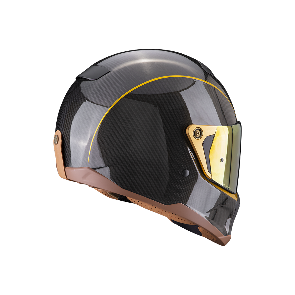 SCORPION helmet PREMIUM EXO-HX1 CARBON SE SOLID black gold
