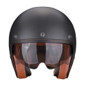 SCORPION casque PREMIUM jet BELFAST CARBON EVO SOLID moto scooter noir mat