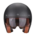 SCORPION helmet PREMIUM BELLFAST CARBON EVO SOLID jet moto scooter matt black