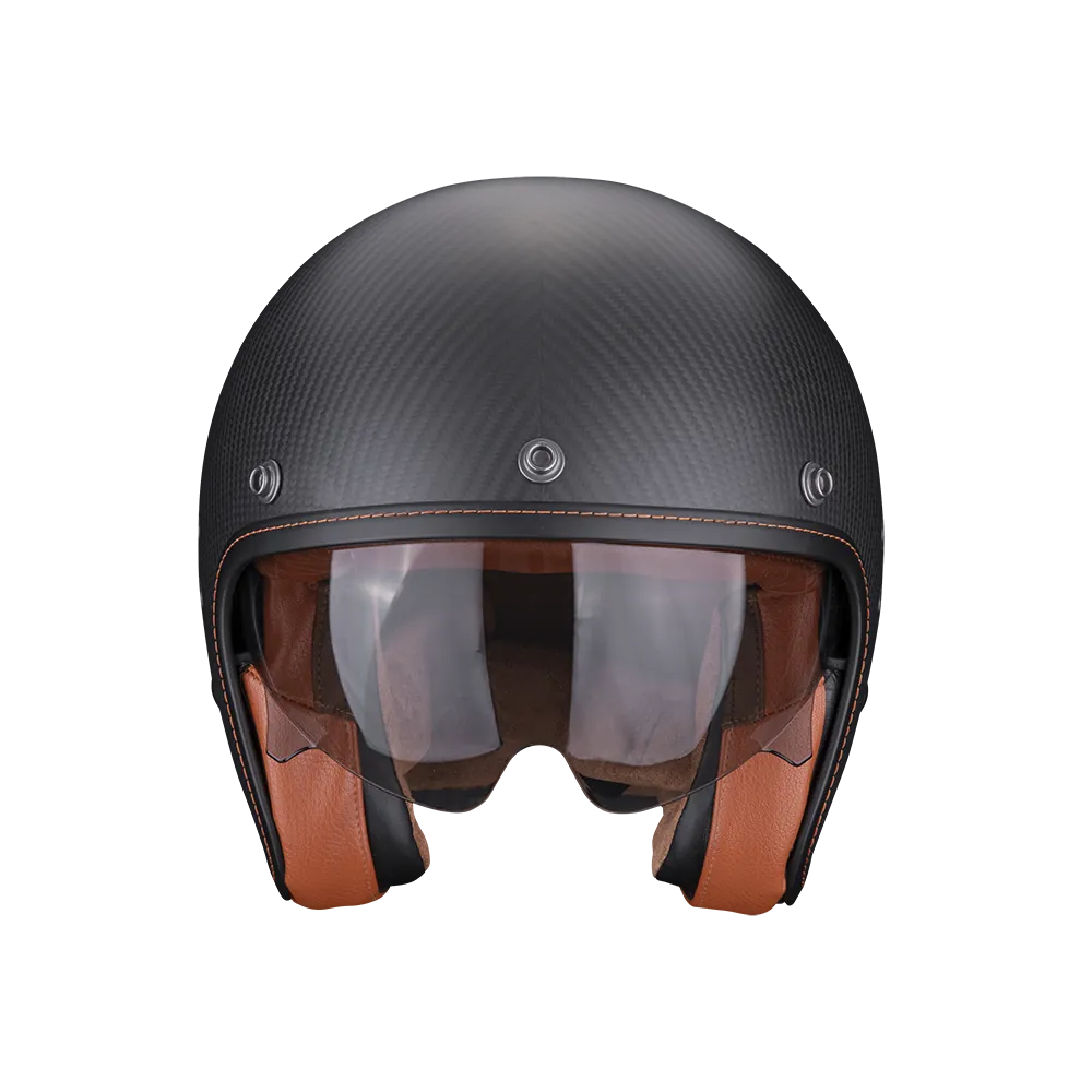 SCORPION helmet PREMIUM BELLFAST CARBON EVO SOLID jet moto scooter matt black