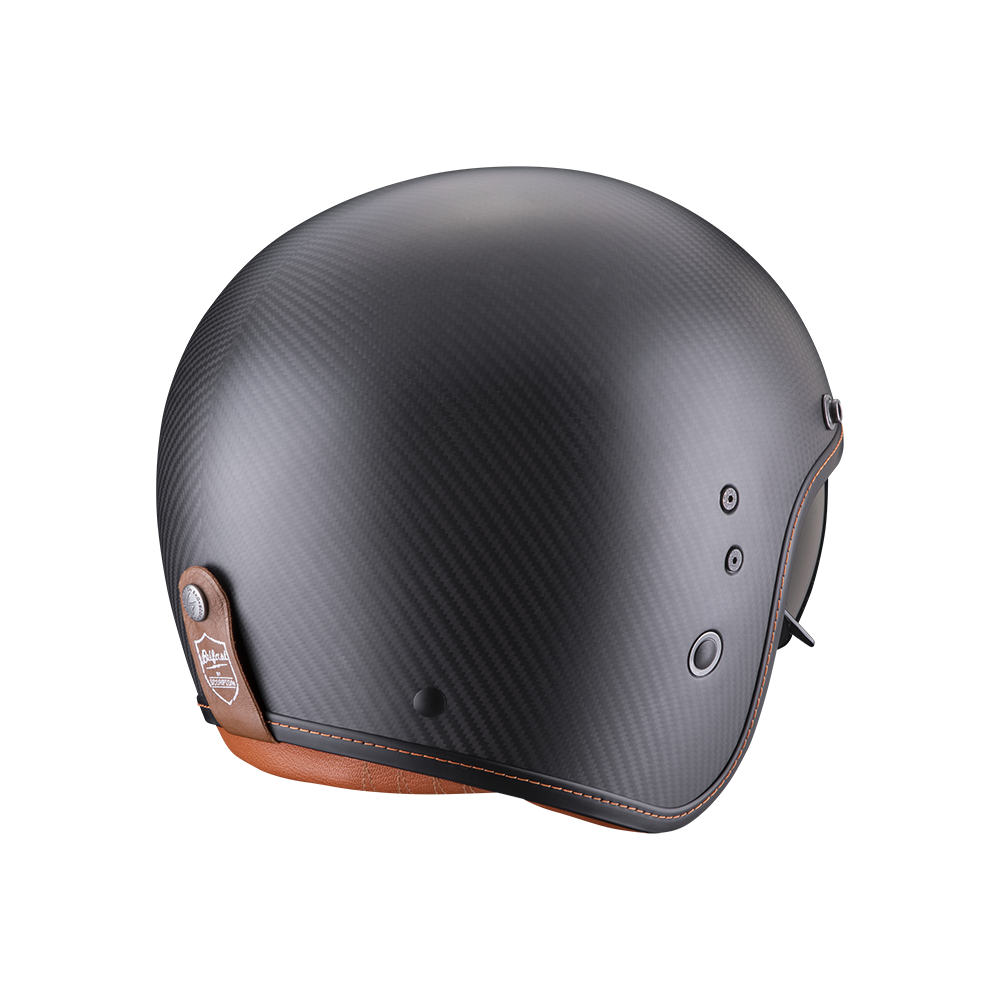SCORPION casque PREMIUM jet BELFAST CARBON EVO SOLID moto scooter noir mat