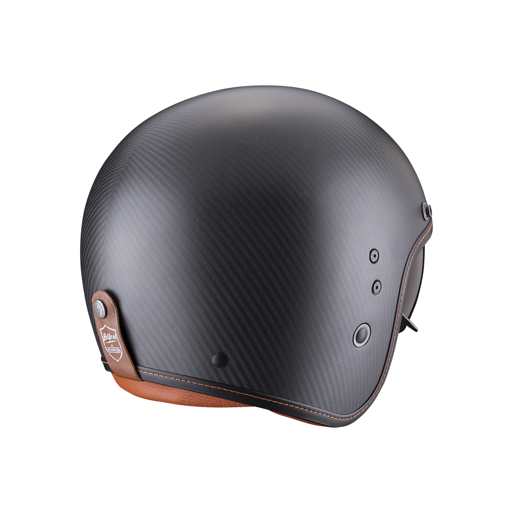 SCORPION helmet PREMIUM BELLFAST CARBON EVO SOLID jet moto scooter matt black