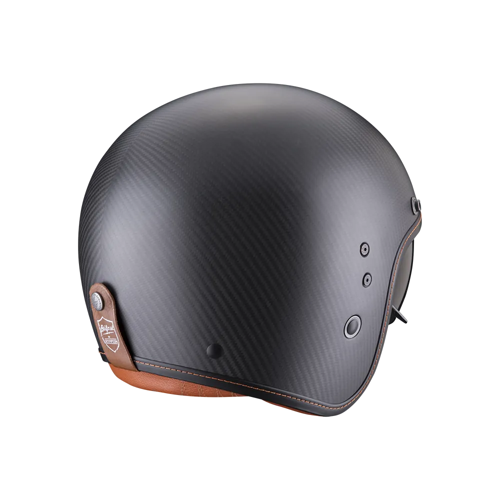 SCORPION helmet PREMIUM BELLFAST CARBON EVO SOLID jet moto scooter matt black