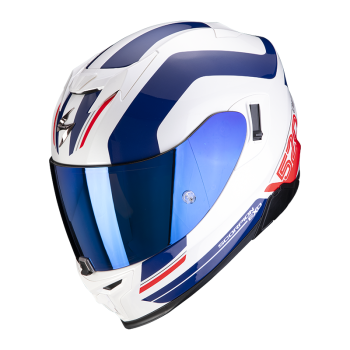 scorpion-casque-integral-exo-540-air-lemans-moto-scooter-bleu-blanc-rouge