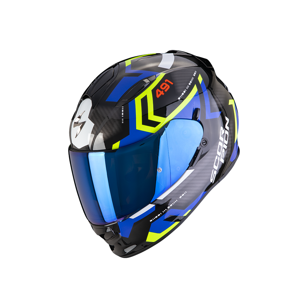 scorpion-helmet-exo-491-spin-fullface-moto-scooter-black-blue-yellow
