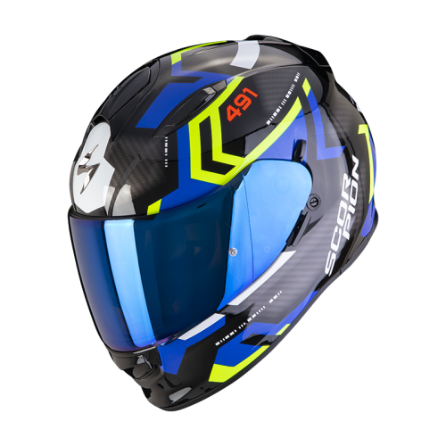 scorpion-helmet-exo-491-spin-fullface-moto-scooter-black-blue-yellow
