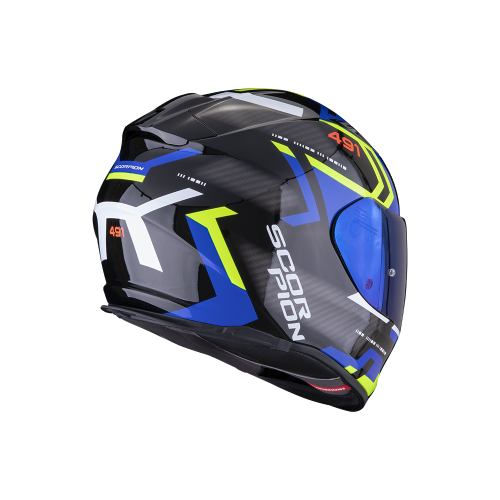 scorpion-helmet-exo-491-spin-fullface-moto-scooter-black-blue-yellow