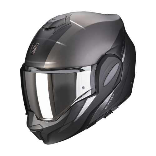 scorpion-casque-modulaire-exo-tech-primus-moto-scooter-argent-noir