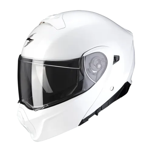 SCORPION helmet EXO-930 SOLID modular moto scooter white