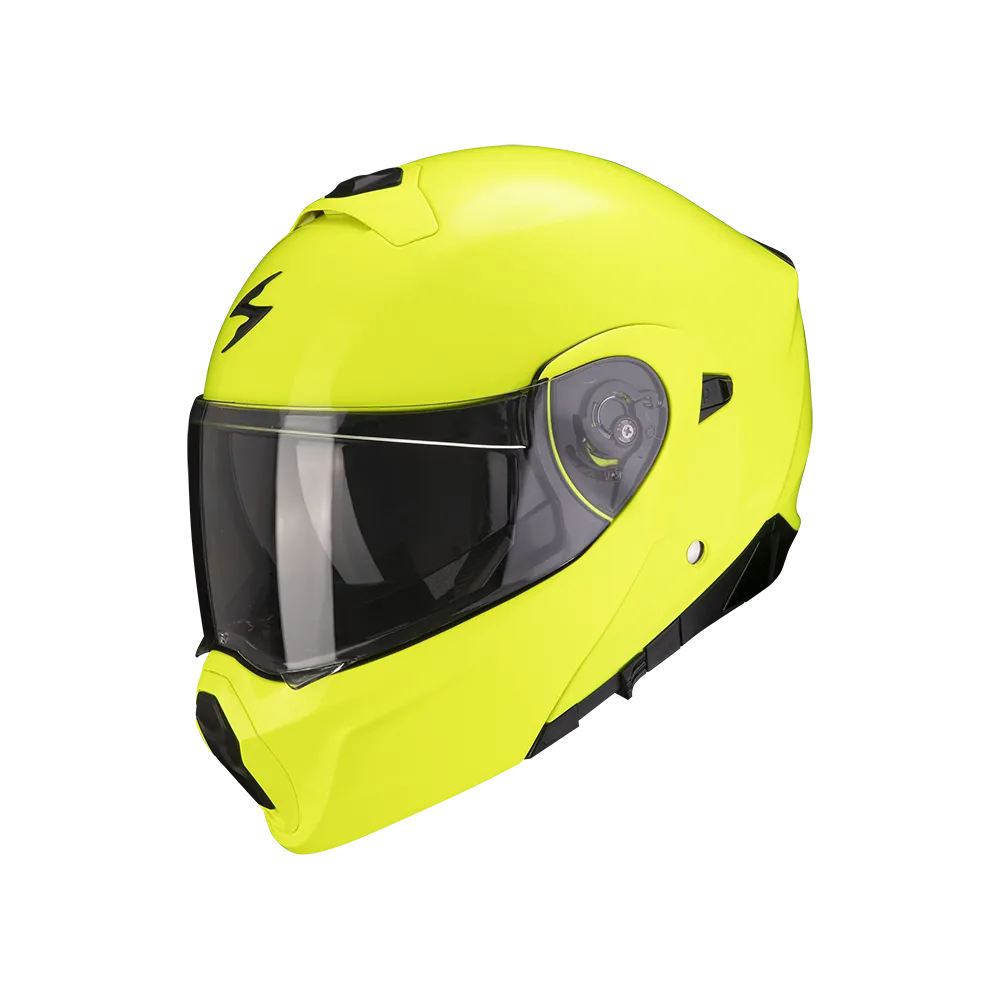 SCORPION helmet EXO-930 SOLID modular moto scooter neon yellow