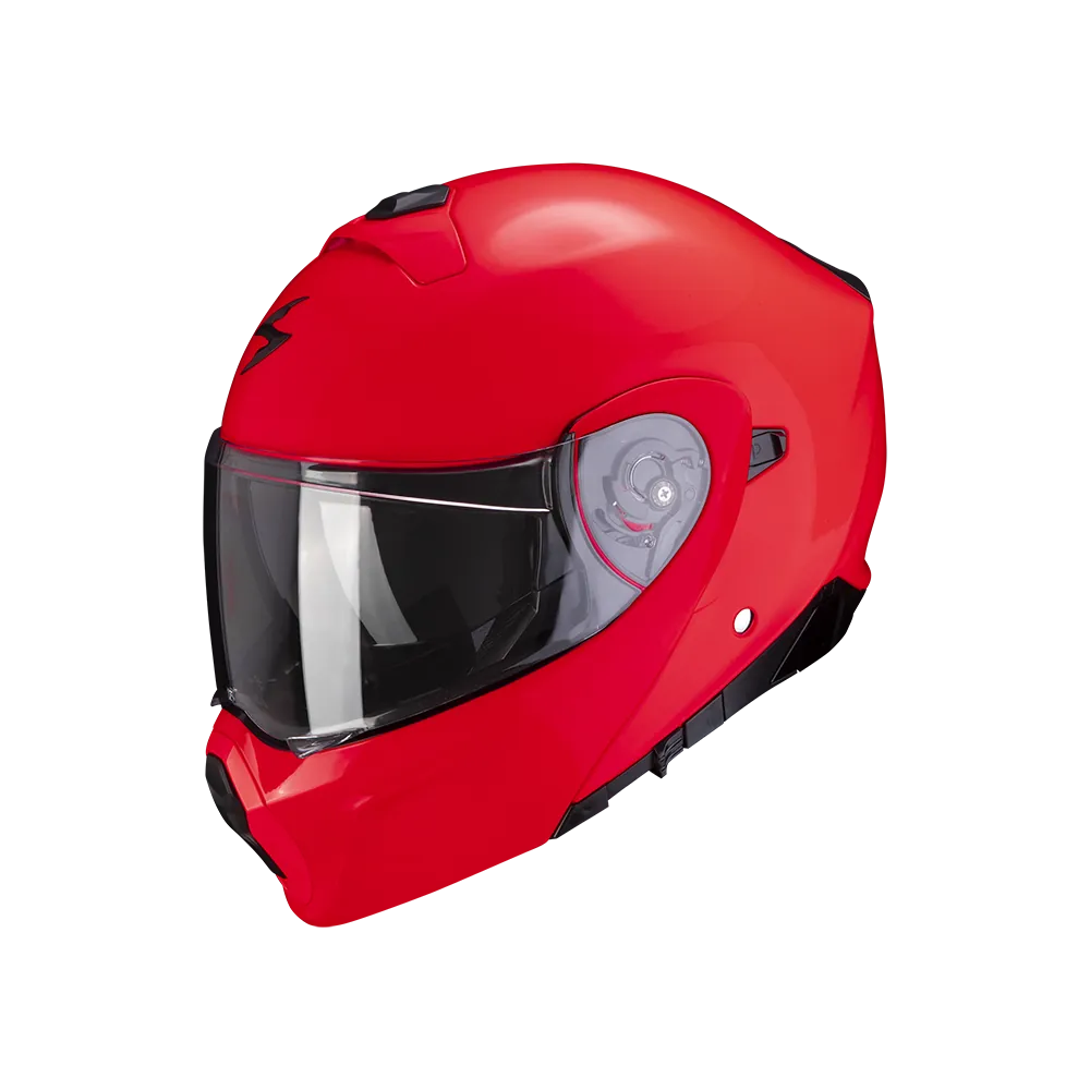 SCORPION casque modulaire EXO-930 SOLID moto scooter rouge fluo