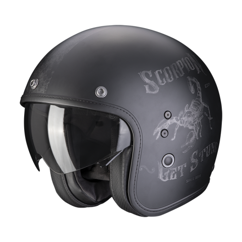 scorpion-casque-jet-belfast-evo-pique-moto-scooter-noir-argent