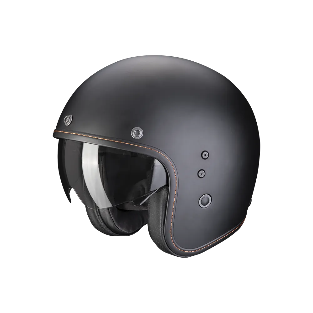 SCORPION casque jet BELFAST EVO SOLID moto scooter noir mat