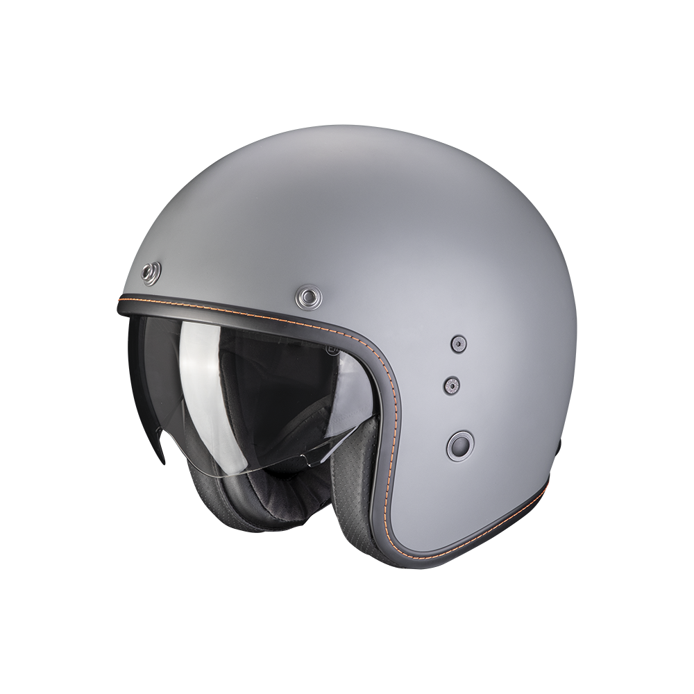 scorpion-helmet-belfast-evo-luxe-jet-moto-scooter-matt-cement-grey