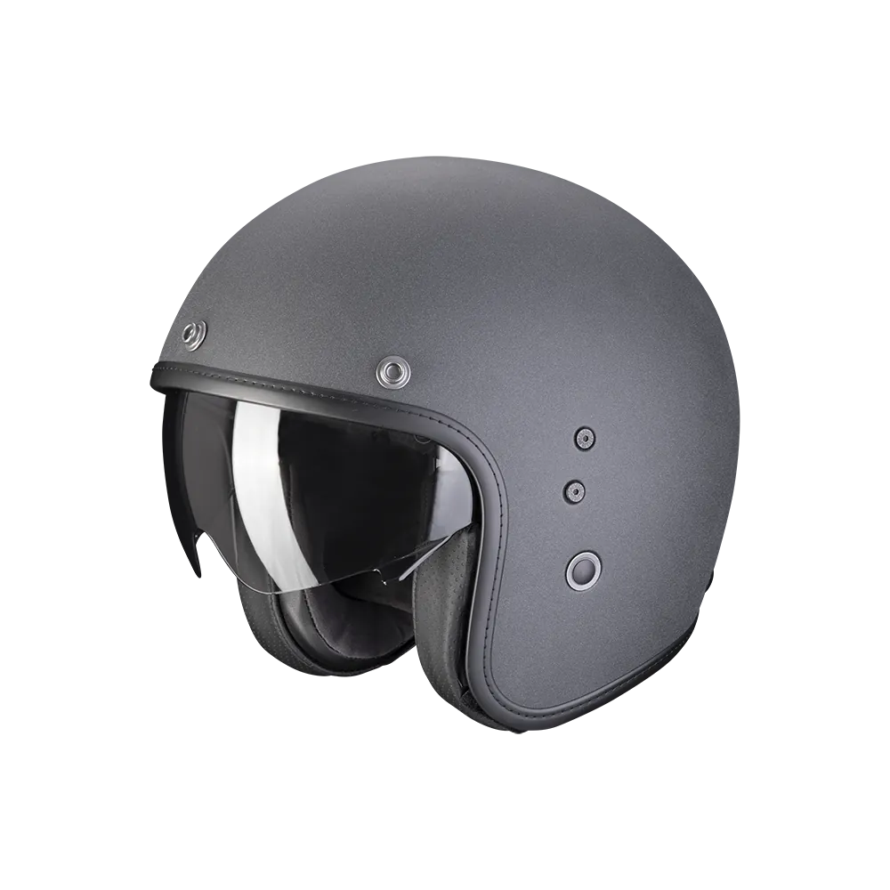 SCORPION casque jet BELFAST EVO GRAPHITE moto scooter graphite gris sombre