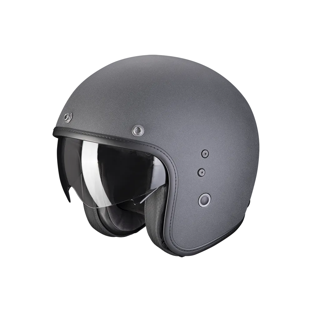 scorpion-helmet-belfast-evo-luxe-jet-moto-scooter-graphite-dark-grey