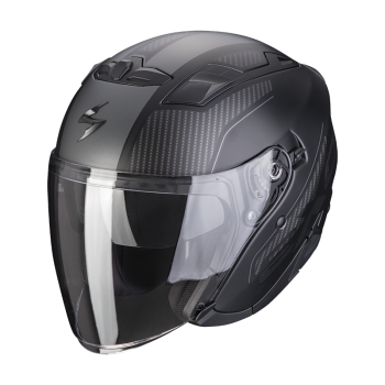 scorpion-helmet-exo-230-condor-jet-moto-scooter-black-silver