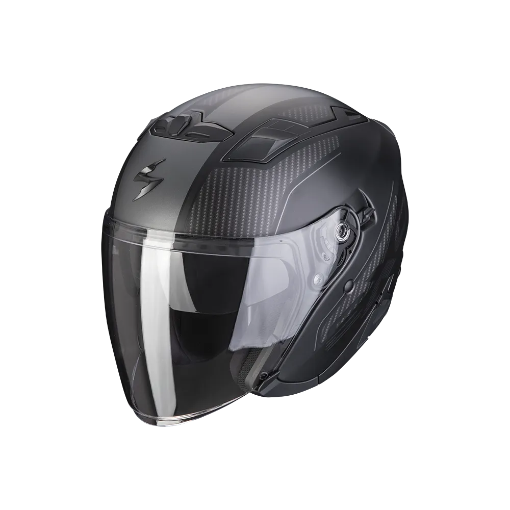 scorpion-helmet-exo-230-condor-jet-moto-scooter-black-silver