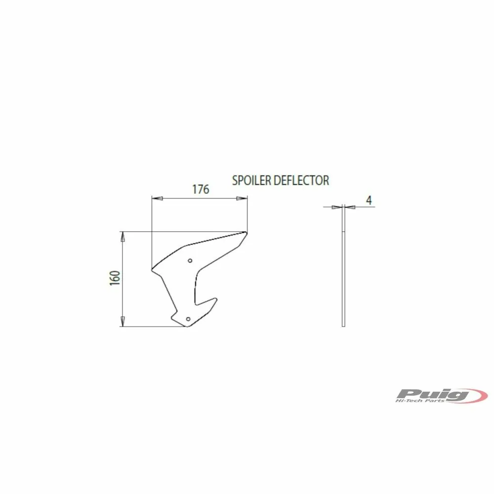 PUIG Downforce side spoilers KAWASAKI Z H2 / SE / 2020 2026 - 20832