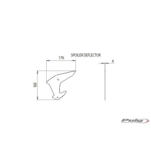 PUIG Downforce side spoilers KAWASAKI Z H2 / SE / 2020 2026 - 20832