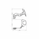 PUIG single-sided mudguard BMW F750 GS / F850 GS / ADVENTURE / 2018 2024 - 3691