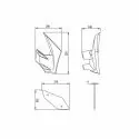 PUIG Downforce side spoilers Kawasaki Z650 / 2020 2024 - 20328