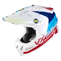 SCORPION helmet VX-22 AIR ARES jet moto scooter white blue red