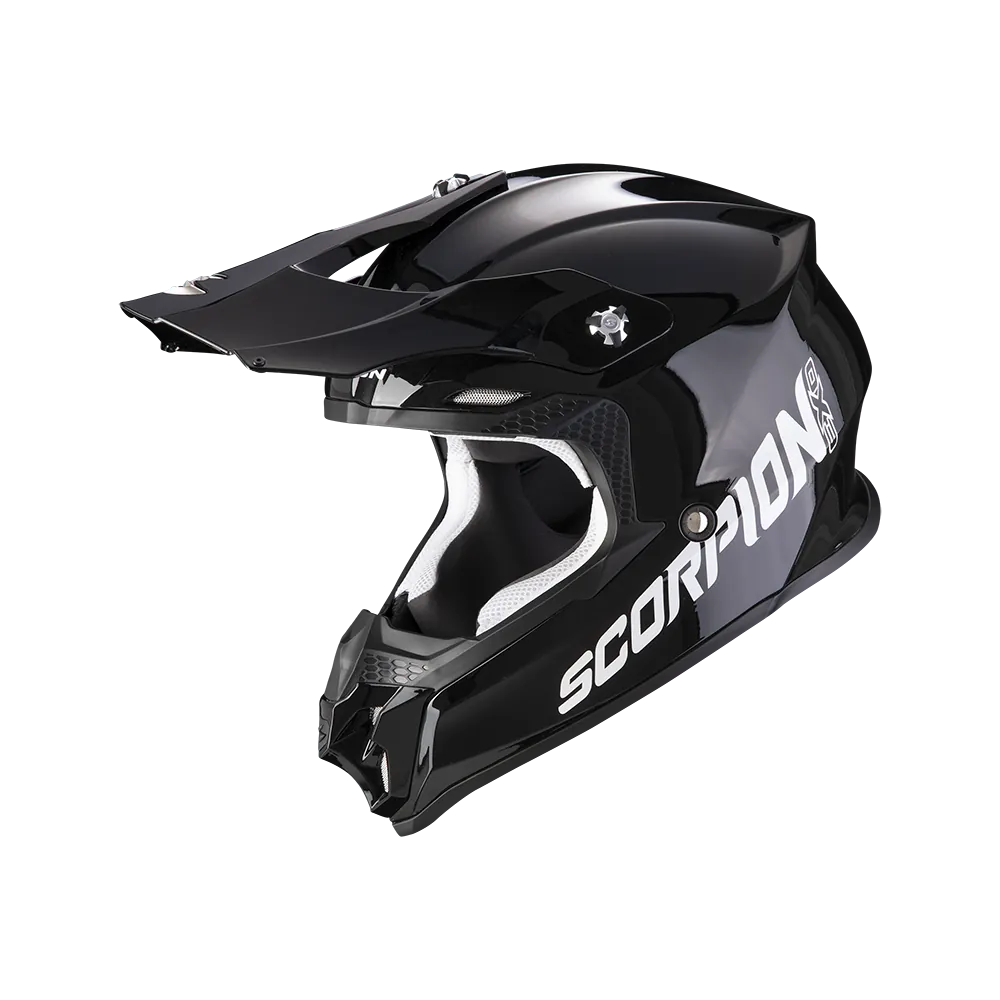 SCORPION casque cross VX-16 EVO AIR SOLID moto scooter noir