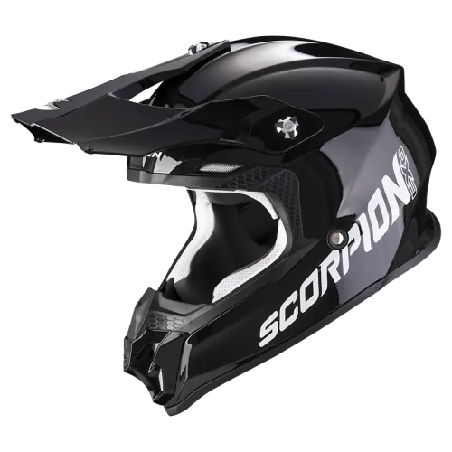SCORPION casque cross VX-16 EVO AIR SOLID moto scooter noir