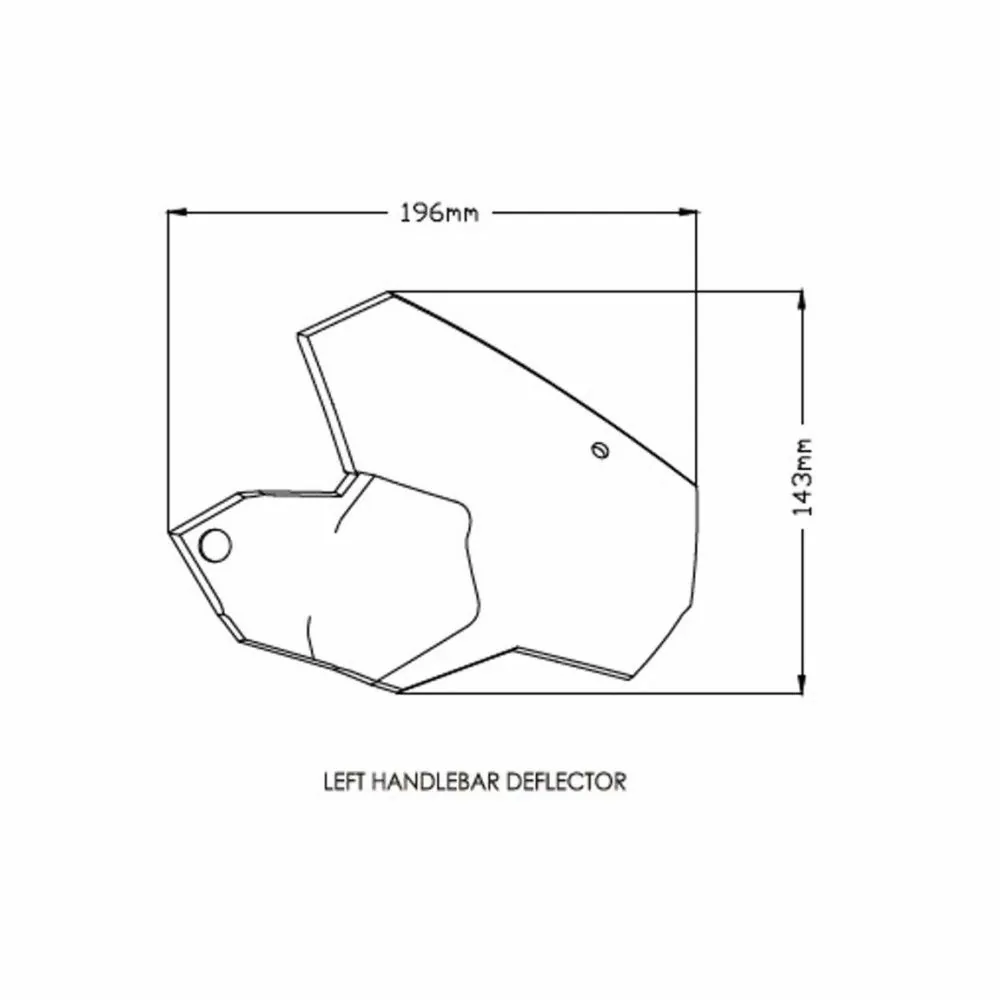 PUIG paire de déflecteurs de guidon BMW F750 GS / F850 GS /  F900 XR / F900 R / 2018 2026 -1319