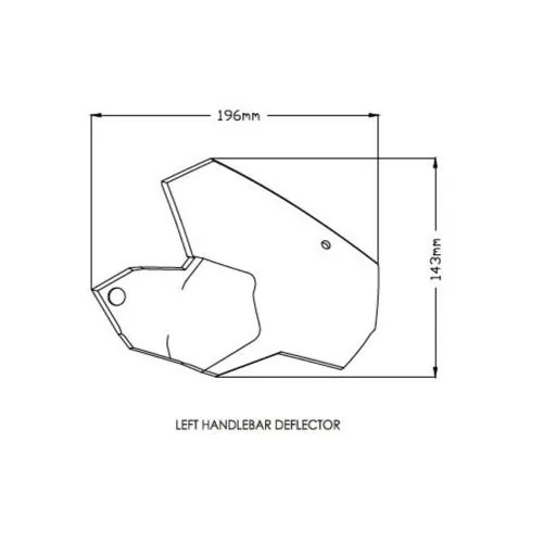 PUIG  pair handlebar deflector  BMW F750 GS / F850 GS /  F900 XR / F900 R / 2018 2025 ref 1319