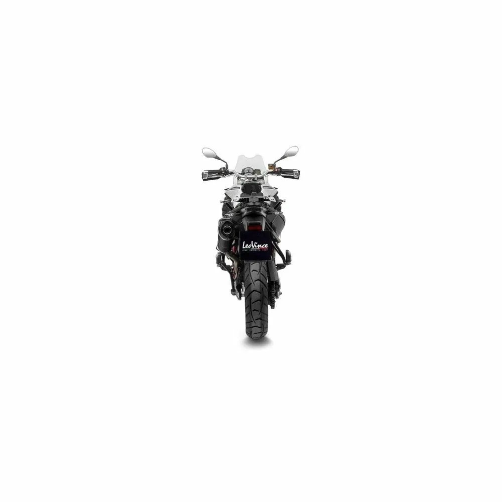 LEOVINCE BMW F 700 GS / F 800 GS / ADVENTURE / 2017 2018 LV ONE Evo INOX BLACK silencer EURO 4 14383EB