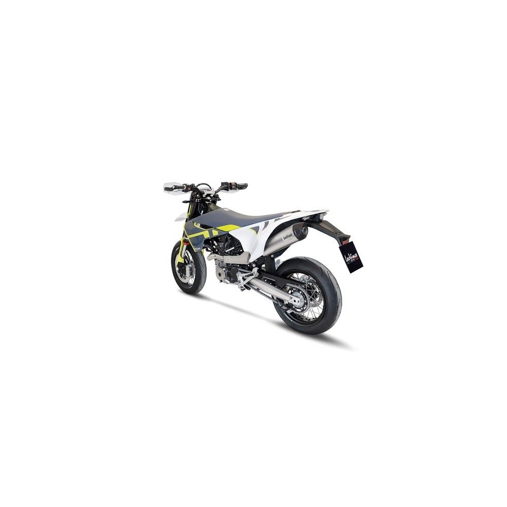 LEOVINCE HUSQVARNA 701 SUPERMOTO / ENDURO / LR / 2021 2022 LV ONE EVO INOX silencer exhaust  Not Approved 14367E