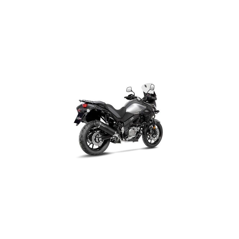 LEOVINCE SUZUKI V STROM 650 / XT / 2021 2022 LV ONE EVO INOX BLACK silencer exhaust  Not Approved 14377EB