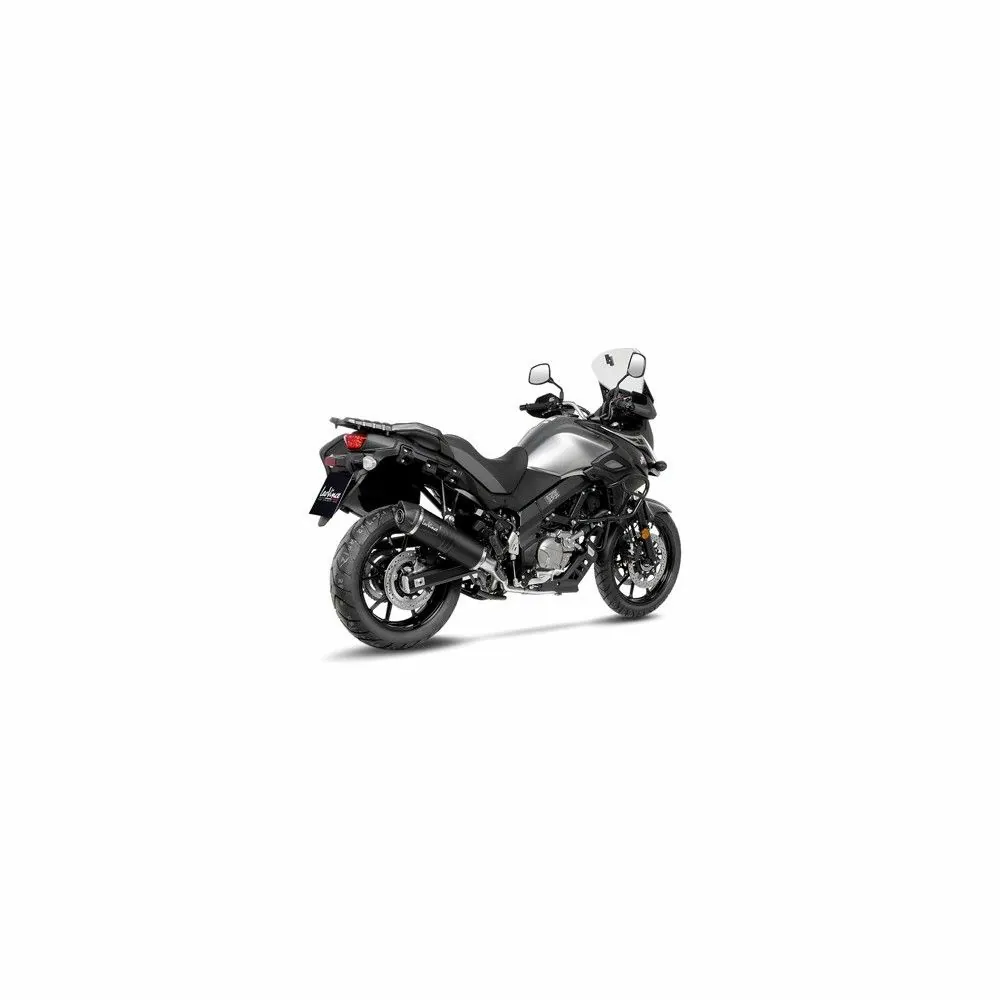 LEOVINCE SUZUKI V STROM 650 / XT / 2021 2022 LV ONE EVO INOX BLACK silencer exhaust  EURO 5 14377EBK