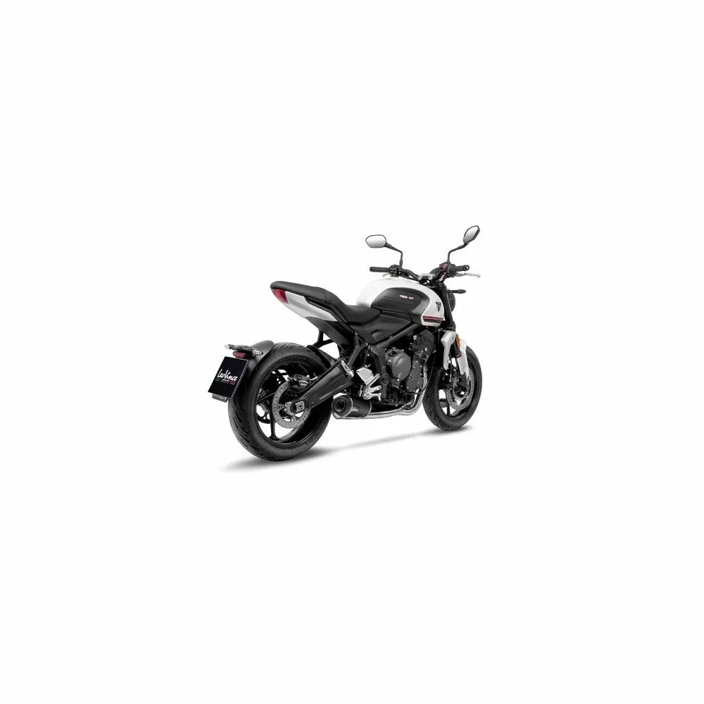 LEOVINCE TRIUMPH TRIDENT 660 / 2021 2022 LV ONE EVO INOX BLACK complete line Not Approved 14385EB