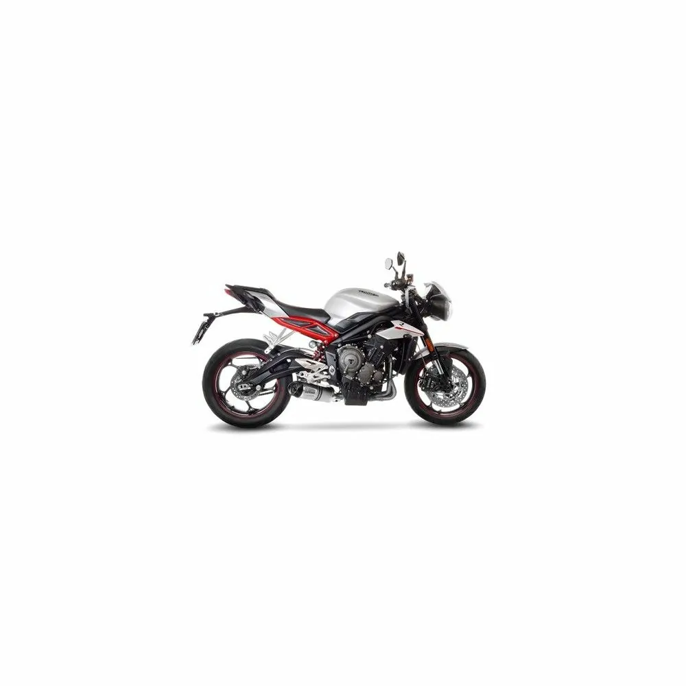 LEOVINCE TRIUMPH STREET TRIPLE 765 S / SA2 / R / R LRH / RS 2017 2022 LV ONE EVO INOX silencer exhaust  Not Approved 14288E