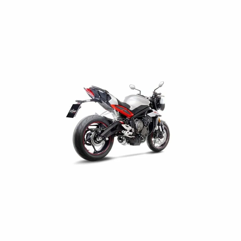 LEOVINCE TRIUMPH STREET TRIPLE 765 S / SA2 / R / R LRH / RS 2017 2022 LV ONE EVO INOX silencer exhaust  Not Approved 14288E