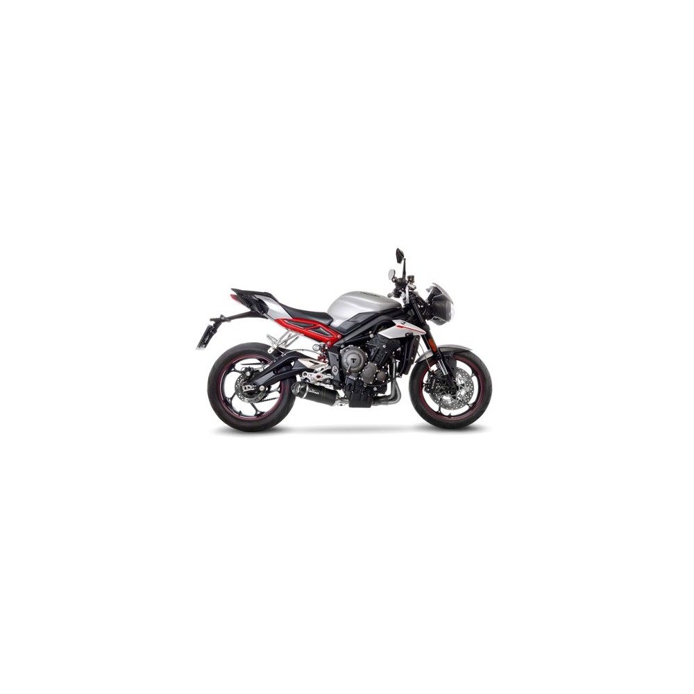 LEOVINCE TRIUMPH STREET TRIPLE 765 S / SA2 / R / R LRH / RS 2017 2022 LV ONE EVO CARBONE pot échappement NON HOM 14289E
