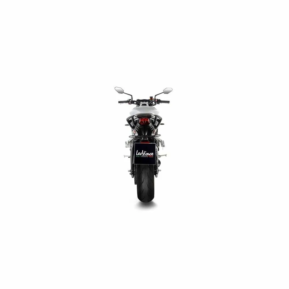 LEOVINCE TRIUMPH STREET TRIPLE 765 S / SA2 / R / R LRH / RS 2017 2022 LV ONE EVO CARBONE pot échappement NON HOM 14289E