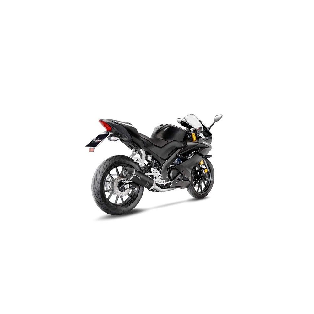 LEOVINCE YAMAHA MT 125 / YZF-R 125 / 2019 2020 LV ONE EVO INOX BLACK complete line Not Approved 14340EB