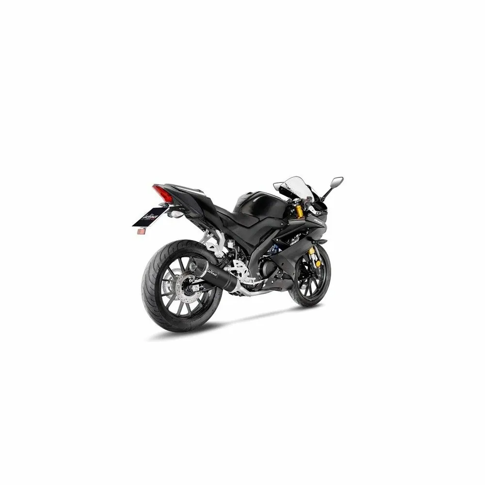 LEOVINCE YAMAHA MT 125 / YZF-R 125 / 2019 2020 LV ONE EVO INOX BLACK ligne complète NON HOM 14340EB