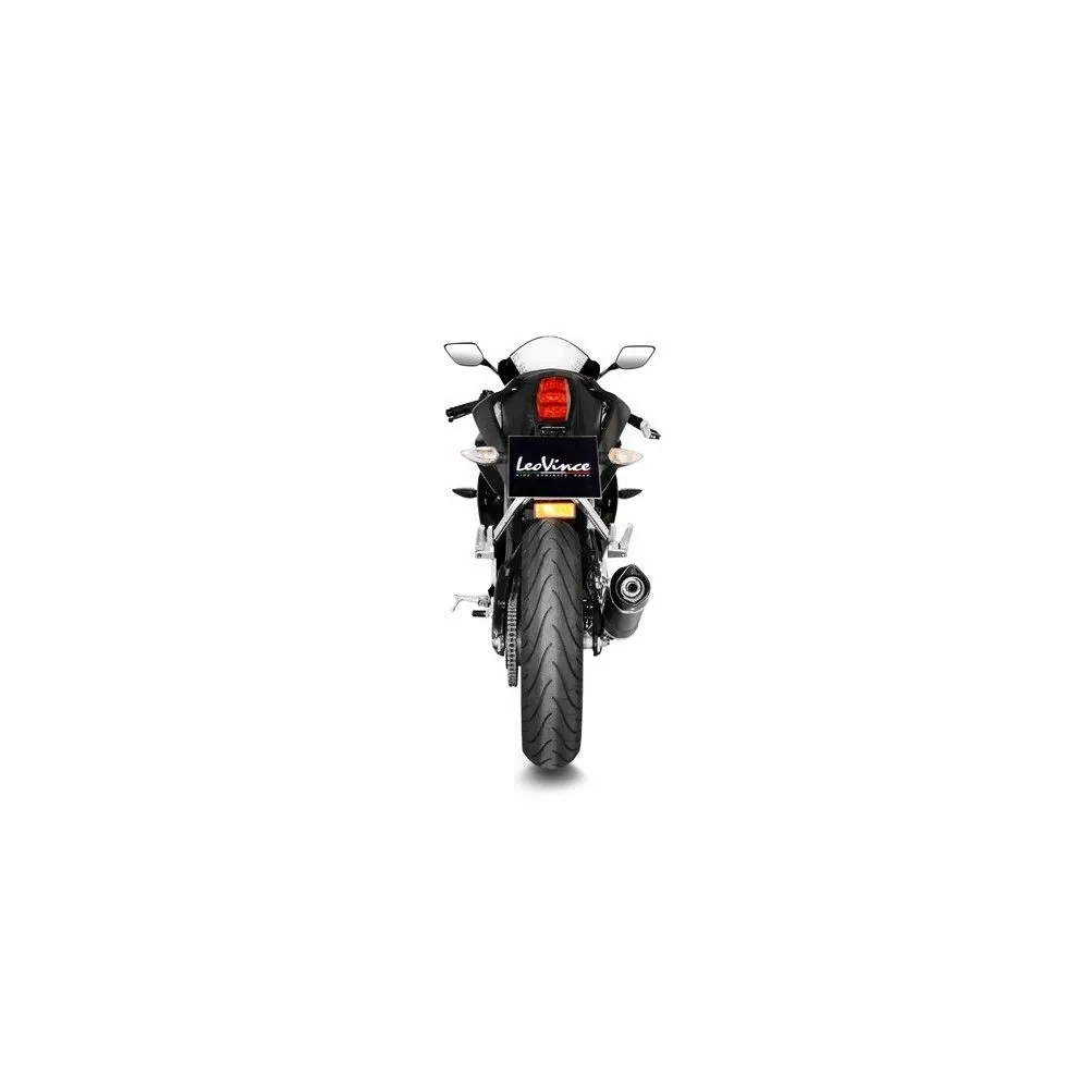 LEOVINCE YAMAHA MT 125 / YZF-R 125 / 2019 2020 LV ONE EVO INOX BLACK ligne complète NON HOM 14340EB